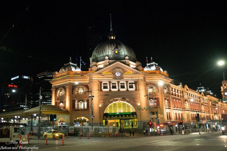 Flinders Street Station - Night View