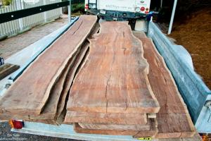 Trailer load of slabs