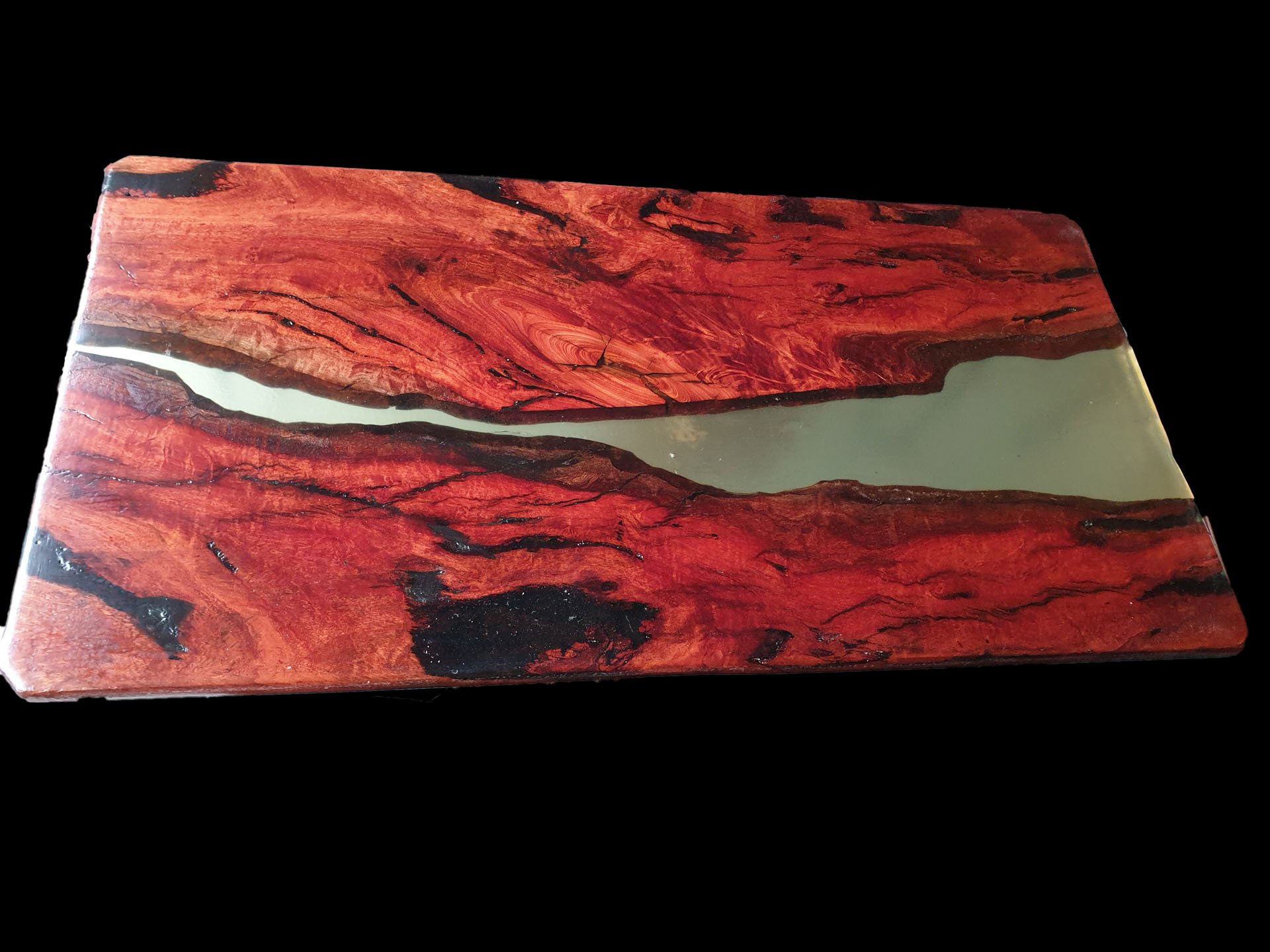 RT01 Red Gum River Table with clear filling