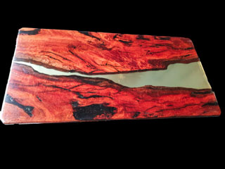 RT01 Red Gum River Table with clear filling